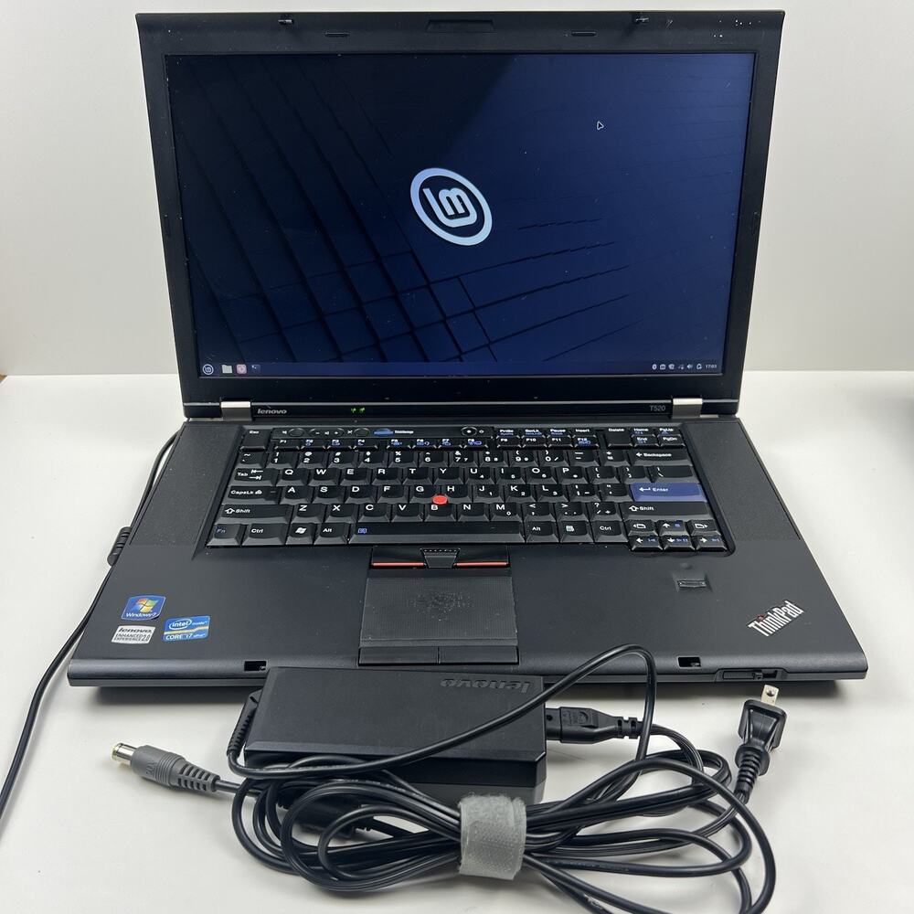 Lenovo ThinkPad T520 Intel i7-2640M 8GB 320GB HDD Linux Mint OS w/ Charger|ELP90